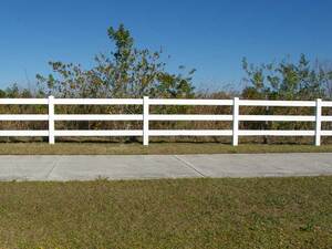3 Rail Pasture Fence