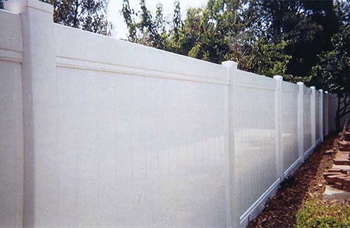 White Vinyl Privacy Fence installed in Lancaster SC